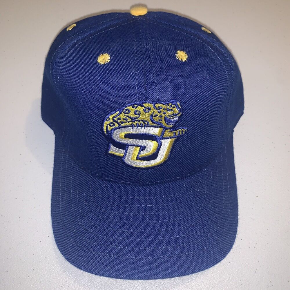 Vintage Southern University Jaguars Fitted California Headwear Hat Cap 7 1/8 USA